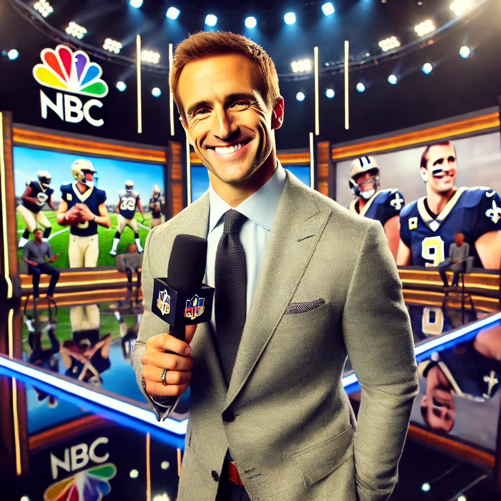 Drew Brees Makes His NBC Debut Internet Amazed by His New Hair